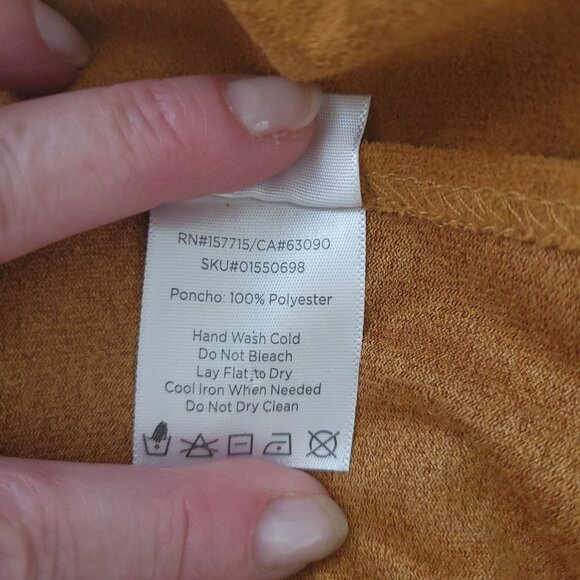 Spirit Adult Free Spirit Babe hippie Halloween costume poncho only - Picture 14 of 14